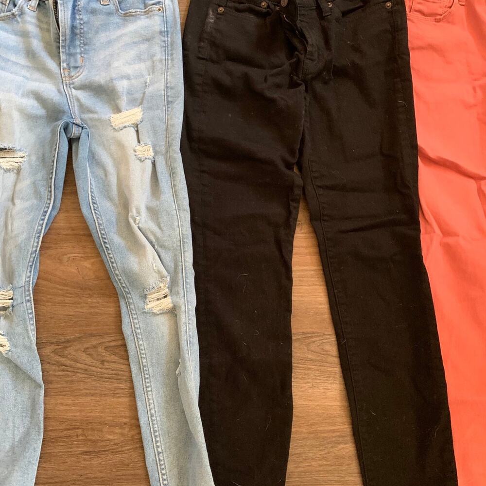 Skinny Jeans Lot of 3 Old Navy Rockstar & J. Crew Toothpick Women’s Size 0 4 27 - Picture 3 of 12